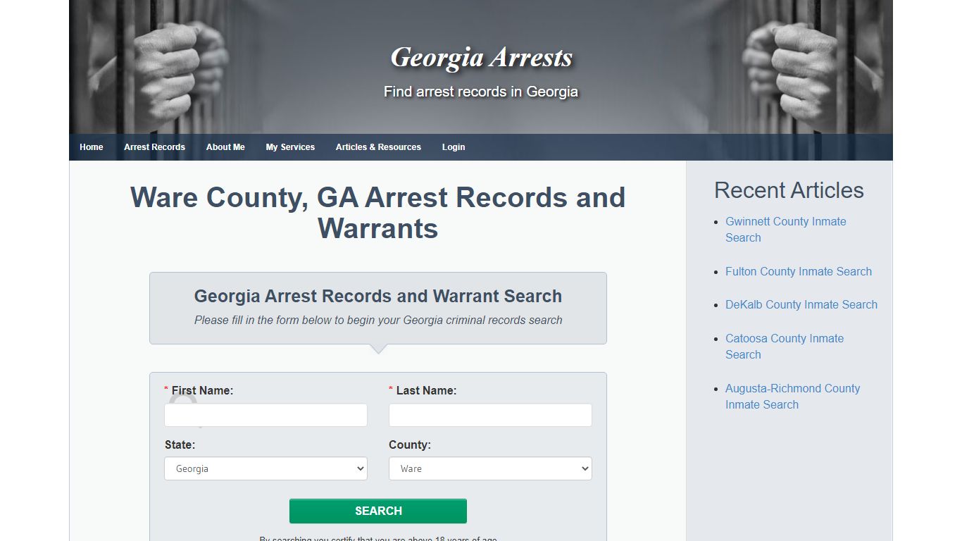 Ware County, GA Arrest Records and Warrants - Georgia Arrests